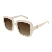 Chloé Ch0301S 003 Sunglasses Beige, Dam