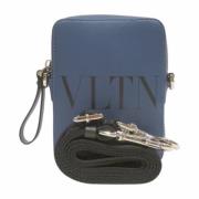 Valentino Vintage Pre-owned Laeder axelremsvskor Blue, Unisex