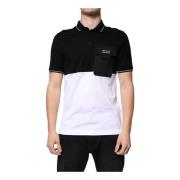 Dolce & Gabbana Svart Bomullspolo T-shirt med Logotyp Black, Herr