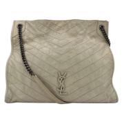 Yves Saint Laurent Vintage Pre-owned Laeder crossbodyvskor Gray, Dam