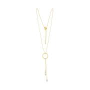 Dansk Copenhagen Glow Pearl Necklace Yellow, Dam