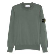 Stone Island Stiliga Sweaters Kollektion Green, Herr