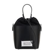 Maison Margiela Elegant Bucket Bag med Kedja Rem Black, Dam