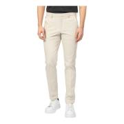 Hugo Boss Slim Fit Beige Byxor Kaito Stil Beige, Herr