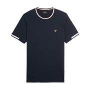 Lyle & Scott SS T-shirts Half Tipped T-shirt Blue, Herr