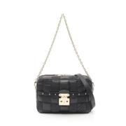 Louis Vuitton Vintage Pre-owned Laeder crossbodyvskor Black, Dam