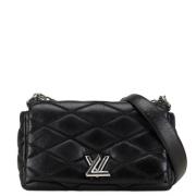 Louis Vuitton Vintage Pre-owned Laeder axelremsvskor Black, Dam