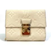 Louis Vuitton Vintage Pre-owned Laeder plnbcker Beige, Dam