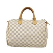 Louis Vuitton Vintage Pre-owned Canvas louis-vuitton-vskor White, Dam