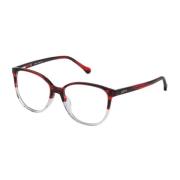 Loewe Röda Acetatramar med Randig Skiva Red, Dam