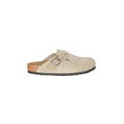 Birkenstock Mockasandal med justerbara spännband Beige, Dam