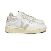 Veja Vintage-inspirerade lädersneakers White, Herr