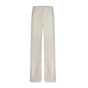 Federica Tosi Vit Bull Denim Jeans Made in Italy White, Dam