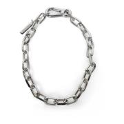 Dsquared2 Robust Metallhalsband med Karbinlås Gray, Dam