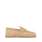 Hogan Beige Mocka Loafer med Memory Foam Beige, Dam