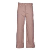 Max Mara Bruna Wide Leg Byxor Banan Silhuett Brown, Dam