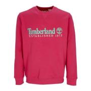 Timberland Vintage Crewneck Sweatshirt 1973 Logo Red, Dam