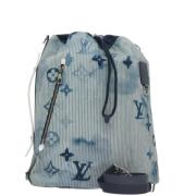 Louis Vuitton Vintage Pre-owned Canvas louis-vuitton-vskor Blue, Dam