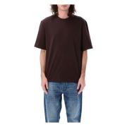 Studio Nicholson Klassisk Bomullst-shirt Brown, Herr