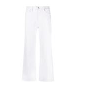 Paige Wide Leg Anessa Jeans White, Dam