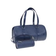 Louis Vuitton Vintage Pre-owned Laeder handvskor Blue, Dam