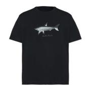 Paul & Shark T-shirt med tryck Black, Herr