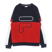 Fila Färgblock Crewneck Sweatshirt Lättvikt Multicolor, Herr