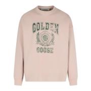 Golden Goose Stiliga Sweaters med Långa ärmar Pink, Herr