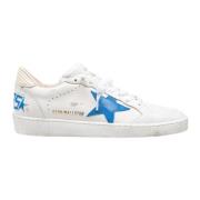 Golden Goose Vita Läder Ballstar Sneakers Bluette Stjärna White, Herr