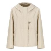 Fay Beige Vattentät Parka med Huva Beige, Dam