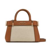 Guess Mini Satchel Handväskor Brown, Dam