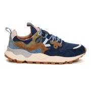 Flower Mountain Beige Sneakers med Tekniskt Tyg Multicolor, Herr