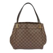 Louis Vuitton Vintage Pre-owned Canvas axelremsvskor Brown, Dam