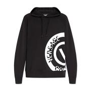 Versace Jeans Couture Stilig Sweatshirt för en Trendy Look Black, Herr