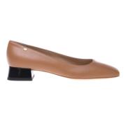 Baldinini Leather and black patent leather pumps Brown, Dam