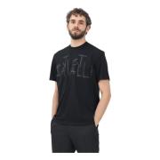 Just Cavalli Svart kortärmad T-shirt Urban stil Black, Herr