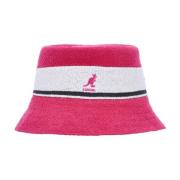 Kangol Randig Fiskarhatt Elektrisk Rosa Pink, Herr