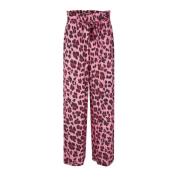 Lollys Laundry 70-tals inspirerade elastiska midjbyxor Pink, Dam