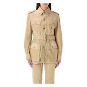 Ralph Lauren Damkläder ytterkläder ikon tan Ss25 Beige, Dam