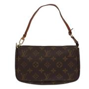 Louis Vuitton Vintage Pre-owned Canvas kuvertvskor Brown, Dam