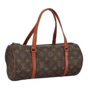 Louis Vuitton Vintage Pre-owned Canvas handvskor Brown, Dam