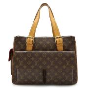 Louis Vuitton Vintage Pre-owned Canvas axelremsvskor Brown, Dam