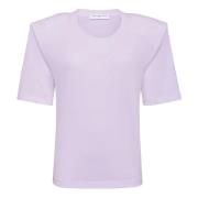 MVP wardrobe Broderad bomullst-shirt med spaghettiband Purple, Dam