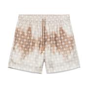 Amiri Tvättade Quad Bermudashorts med Elastisk Midja Multicolor, Herr