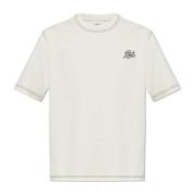 Ami Paris T-shirt med logotyp Beige, Herr