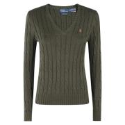 Polo Ralph Lauren Kimberly Stickad Tröja Green, Dam