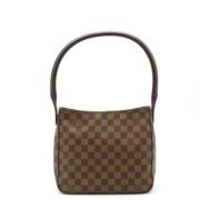 Louis Vuitton Vintage Pre-owned Canvas axelremsvskor Brown, Dam