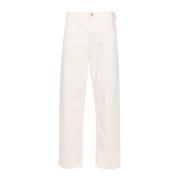 Jil Sander Japanska Denimbyxor Regular Fit White, Herr