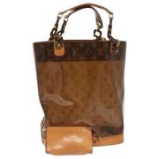 Louis Vuitton Vintage Pre-owned Vinyl totevskor Brown, Dam