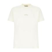 Stone Island Avslappnad Bomull T-shirt Beige, Herr